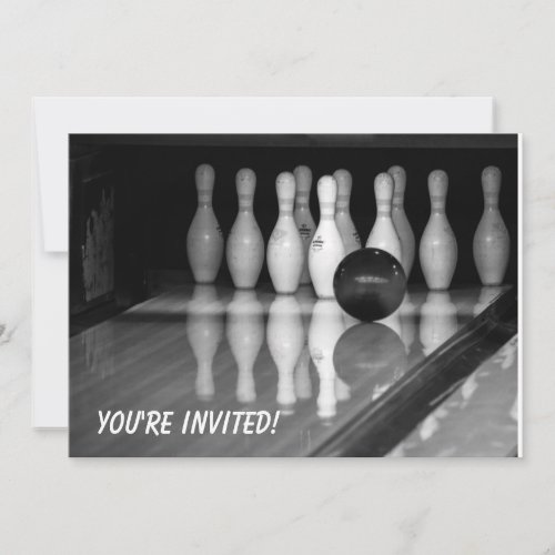 Bowling Event Invitation