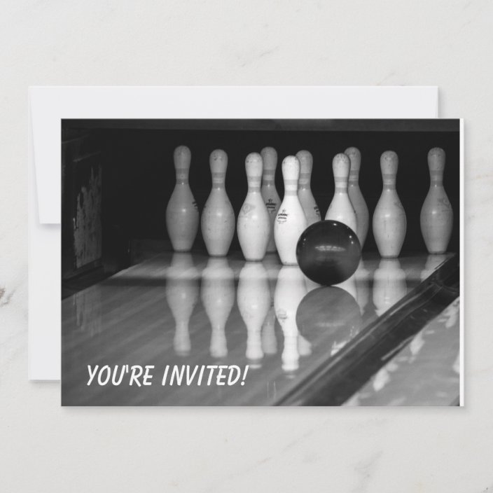 Bowling Event Invitation | Zazzle.com