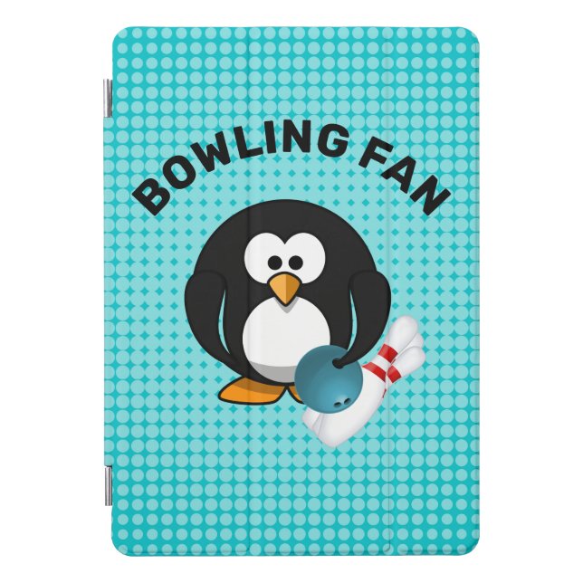 Bowling Fan Penguin 8th Gen iPad w/ 10.2" iPad Pro Cover (Front)