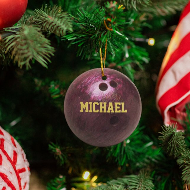 Bowling Fan Personalized Ornament (Creator Uploaded)