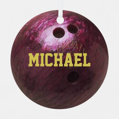 Bowling Fan Personalized Ornament