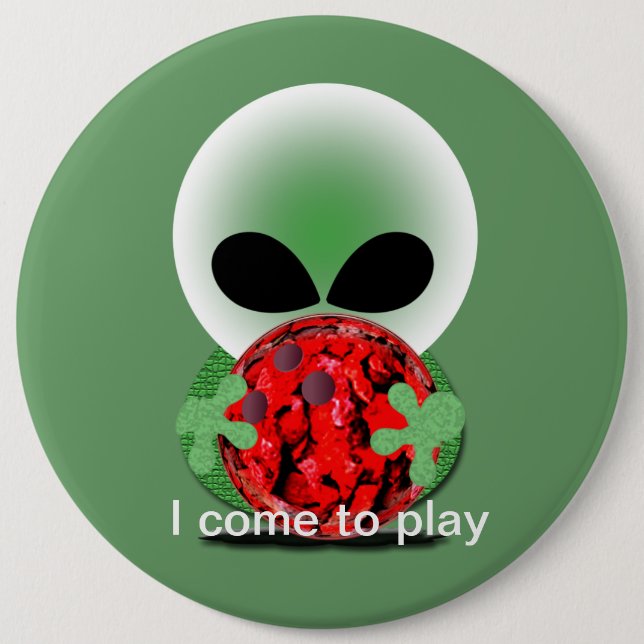 Bowling Fan Pinback Button (Front)