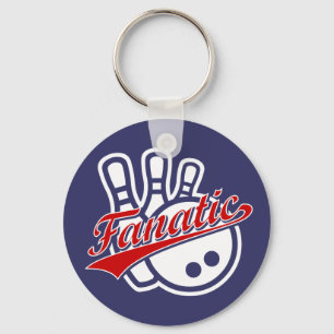 Bowling Fanatic Keychain