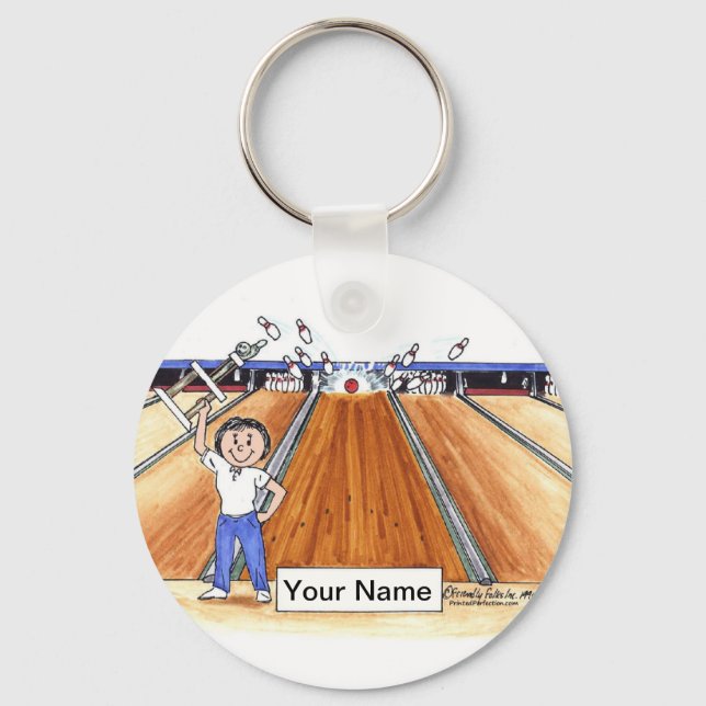 Bowling - Female  Keychain (Front)