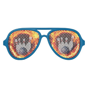 Bowling Fire Funny Aviator Sunglasses
