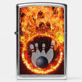 BOWLING FIRE ZIPPO LIGHTER