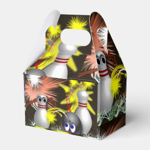 Bowling fireworks celebration favor boxes