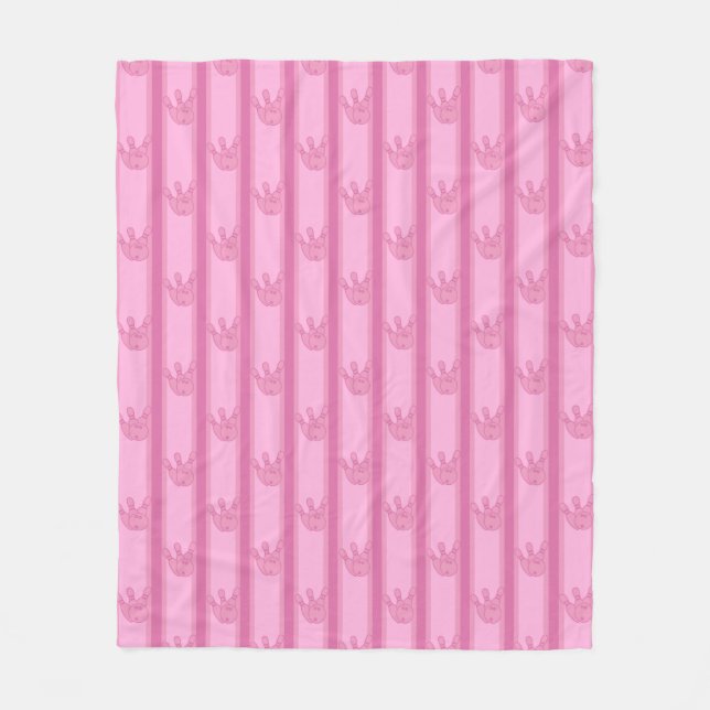 Bowling Fleece Blanket (Front)