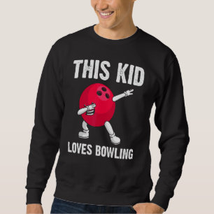 Bowling For Kids Girls Boys Bowler Game Lane Play Sweatshirt