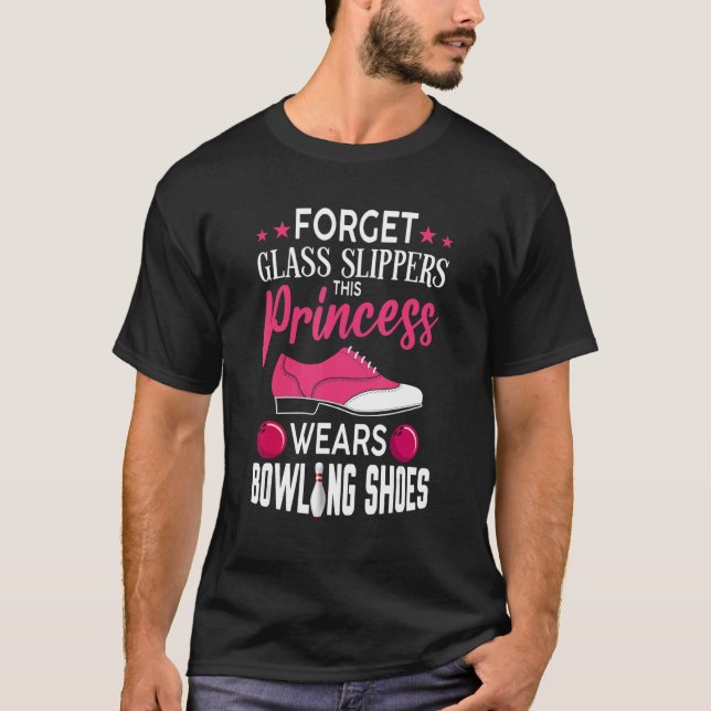 Bowling For Women Girls Bowling Shoes Bowler T-Shirt (Front)