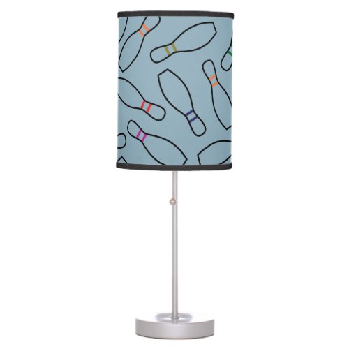 Bowling game patten table lamp