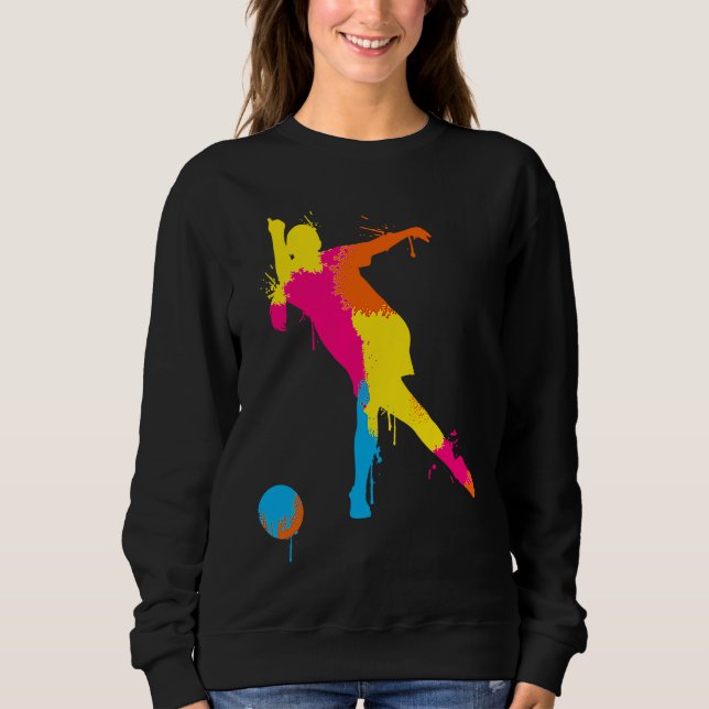 Bowling Girl Ball Pin Bowler Strike Team Bowling A Sweatshirt (Front)