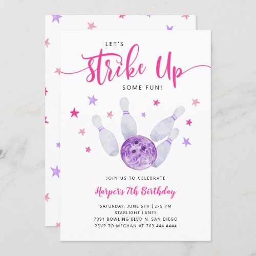 Bowling Girl Birthday Party | Strike Up Some Fun