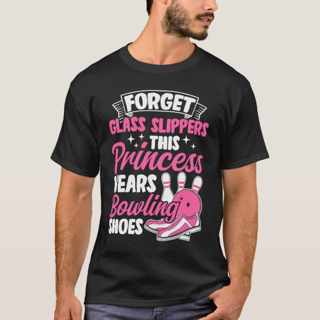 Bowling Girl Princess Pin Bowler Strike Bowling Fa T-Shirt (Front)