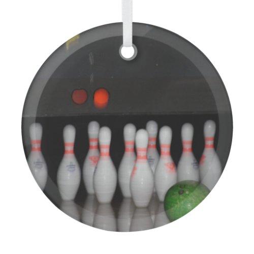 Bowling  glass ornament