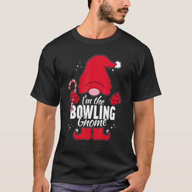Bowling Gnome Matching Family Group Pictures on Ch T-Shirt (Front)