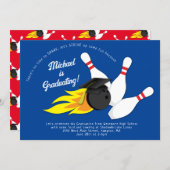 Bowling Graduation Party Invitation (Front/Back)