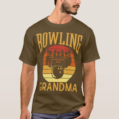 Bowling Grandma Bowlers Bowler Lover Hobby Grandmo T_Shirt