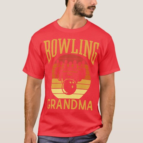 Bowling Grandma Bowlers Bowler Lover Hobby Grandmo T_Shirt