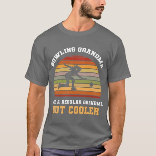 Bowling Grandma Bowling Player Grandmother Bowler  T_Shirt