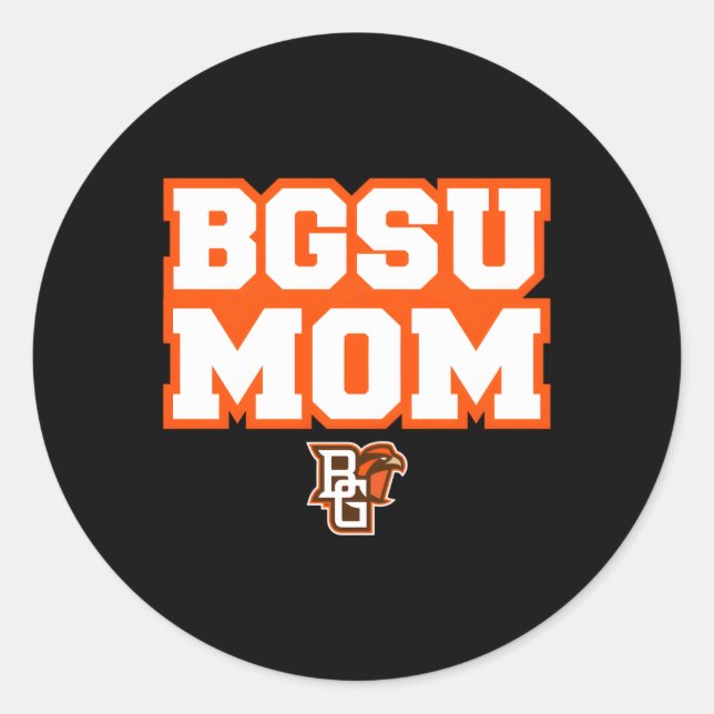Bowling Green Bgsu Falcons Mom Classic Round Sticker (Front)