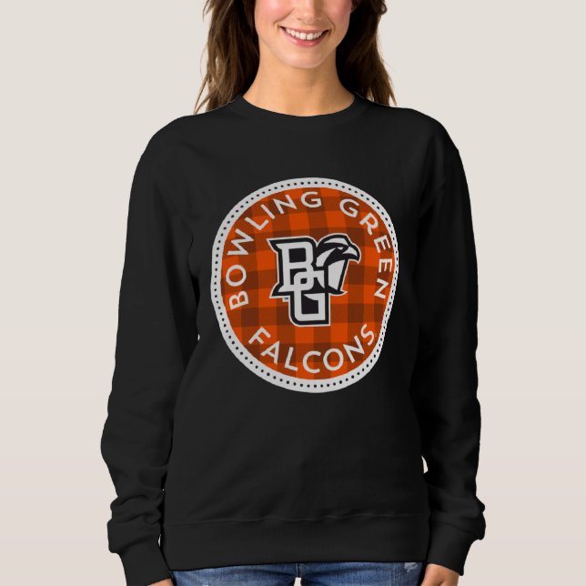 Bowling Green BGSU Falcons Plaid Badge Sweatshirt (Front)