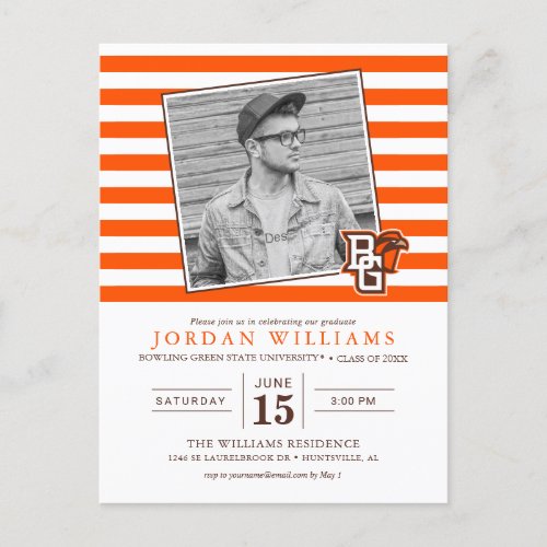 Bowling Green Graduate Announcement Postcard