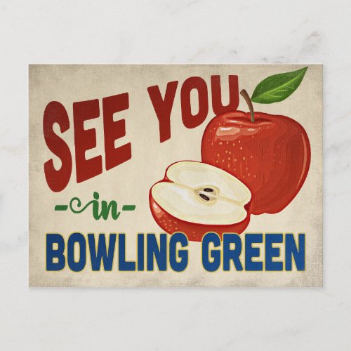Bowling Green Kentucky Apple _ Vintage Travel Postcard