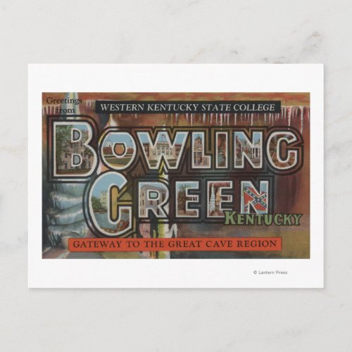 Bowling Green Kentucky _ Large Letter Scenes Postcard