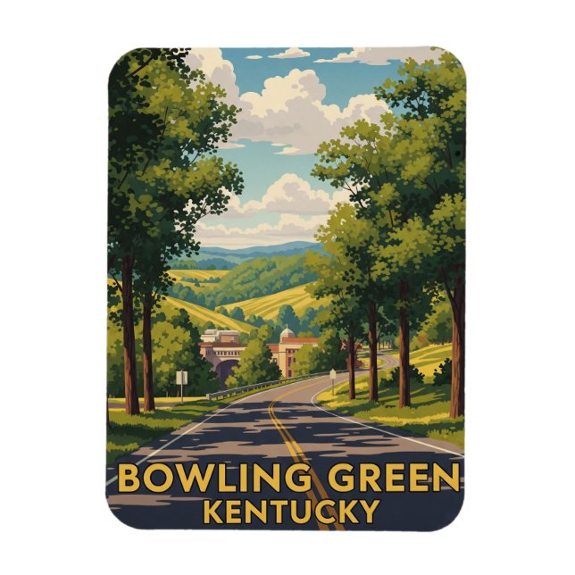 Bowling Green Kentucky Travel Magnet (Vertical)