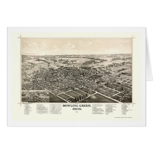 Bowling Green OH Panoramic Map _ 1888
