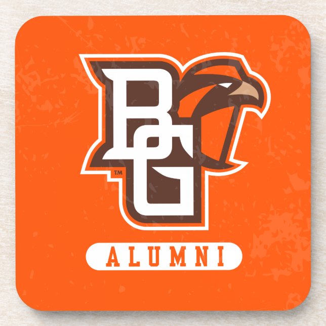 Bowling Green State Alumni Distressed Beverage Coaster (Front)
