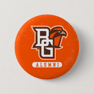 Bowling Green State Alumni Distressed Button