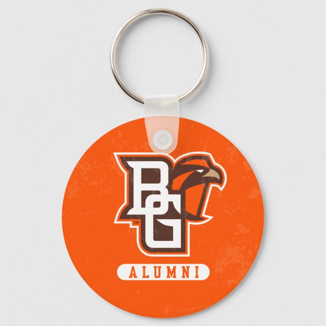 Bowling Green State Alumni Distressed Keychain (Front)