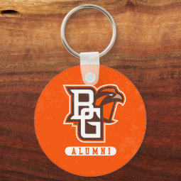 Bowling Green State Alumni Distressed Keychain | Zazzle