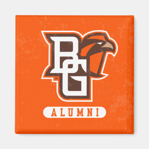 Bowling Green State Alumni Distressed Magnet