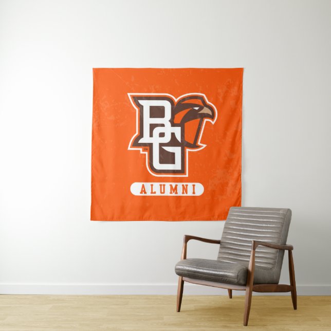 Bowling Green State Alumni Distressed Tapestry (In Situ)
