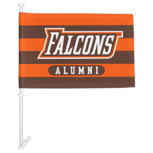 Bowling Green State Alumni Stripes Car Flag