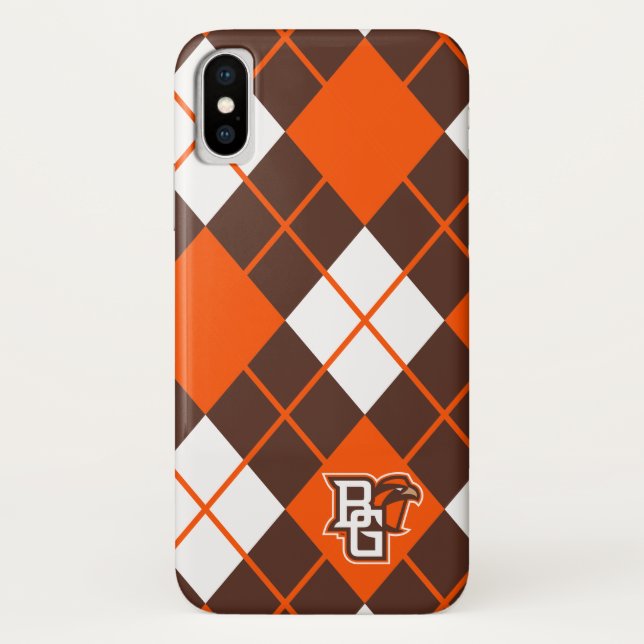 Bowling Green State Argyle Pattern Case-Mate iPhone Case (Back)