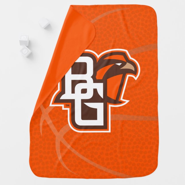 Bowling Green State Basketball Baby Blanket (In Situ)