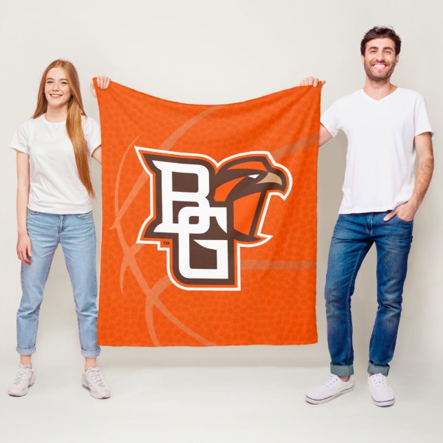 Bowling Green State Basketball Fleece Blanket (In Situ)