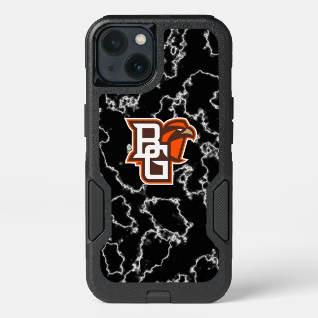 Bowling Green State Black Marble Otterbox iPhone Case (Back)