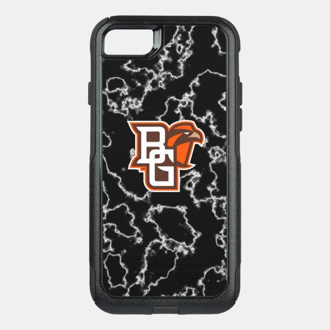 Bowling Green State Black Marble Otterbox iPhone Case (Back)