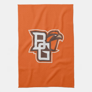 Bowling Green State Carbon Fiber Pattern Kitchen Towel