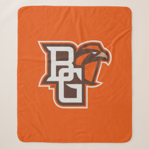 Bowling Green State Carbon Fiber Pattern Sherpa Blanket