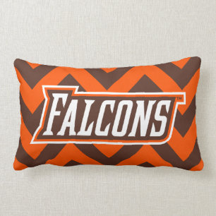 Bowling Green State Chevron Pattern Lumbar Pillow