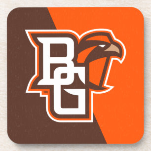 Bowling Green State Color Block Distressed Beverage Coaster