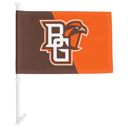 Bowling Green State Color Block Distressed Car Flag