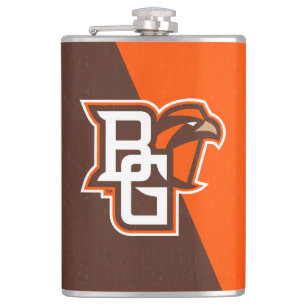 Bowling Green State Color Block Distressed Flask