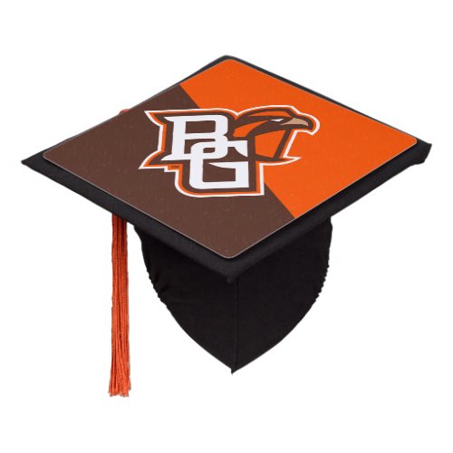 Bowling Green State Color Block Distressed Graduation Cap Topper